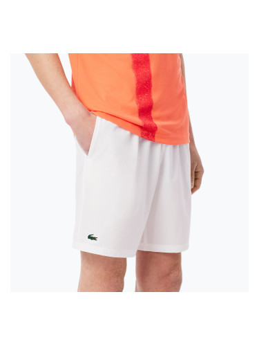Мъжки шорти за тенис Lacoste GH7413 white/mango tree red