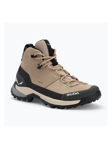 Salewa дамски ботуши за трекинг Puez Leather Mid Ptx quicksand / onyx