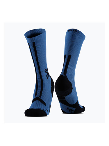 Мъжки чорапи X-Socks Trailrun Discover Crew mineral blue/x black