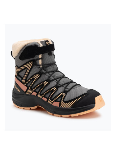Детски обувки за трекинг Salomon XA Pro V8 Winter CSWP pewter/black/peach fuzz