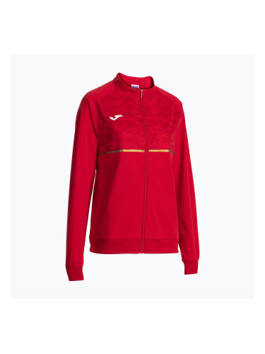 Женски потник за бягане Joma Record III Full Zip червен