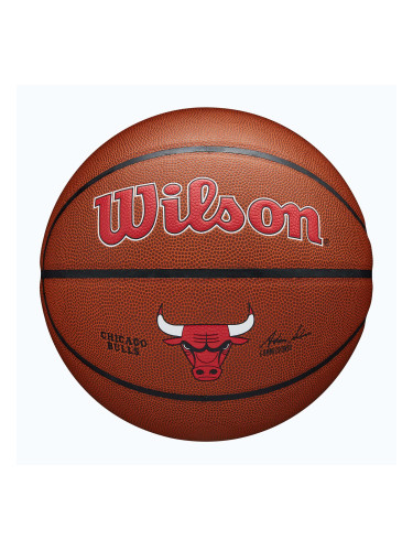 Wilson NBA Team Alliance Chicago Bulls кафяв баскетболен размер 7