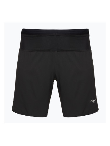 Мъжки къси панталони за бягане Mizuno Trail ER 2IN1, черни