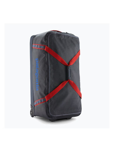 Пътна чанта Patagonia Black Hole Wheeled Duffel 100 l smolder blue/amanita red