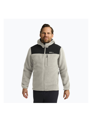 Мъжки суитшърт от полар Jack Wolfskin Kammweg Pile Fz pale sand