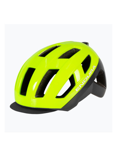 Каска за велосипед Endura Urban Luminite hi-viz жълта