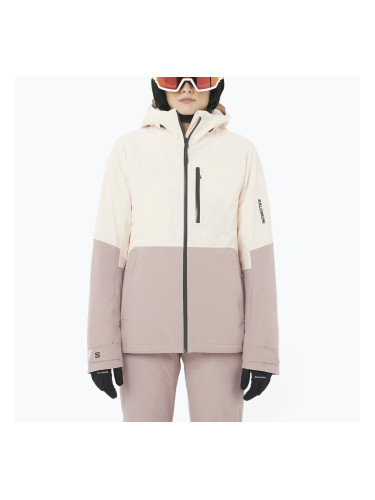 Дамско ски яке Salomon Highland whisper white/etherea