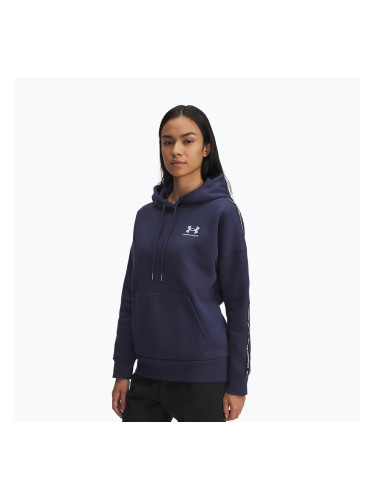 Дамски суитшърт Under Armour Icon Fleece Taped Hoody washed navy/white