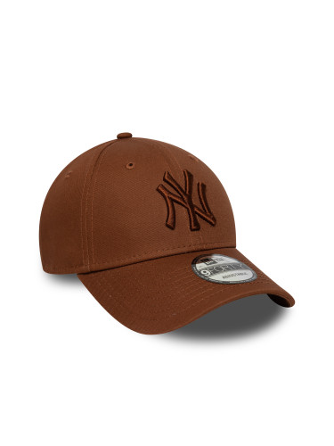 Зимна шапка New Era League Essential 9Forty New York Yankees dark auburn