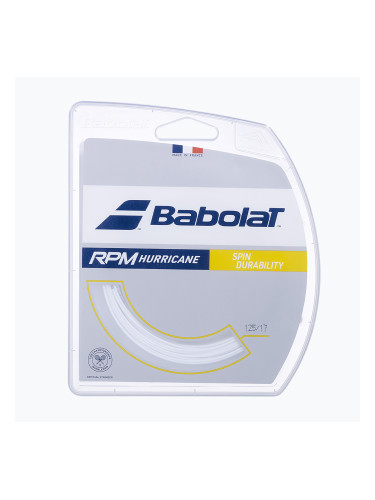 Кордаж за тенис Babolat 12 м RPM Hurricane white