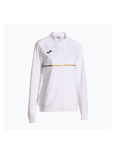 Дамски потник за бягане Joma Record III Full Zip бял