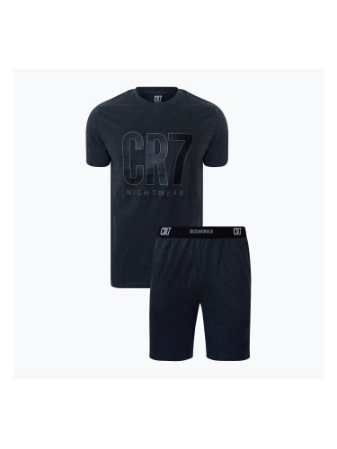 Мъжка пижама CR7 Pyjama Short dark grey melange