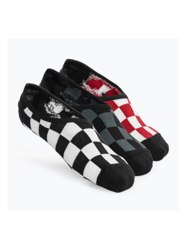 Мъжки чорапи Vans Classic No Show 3 чифта бяло/черно