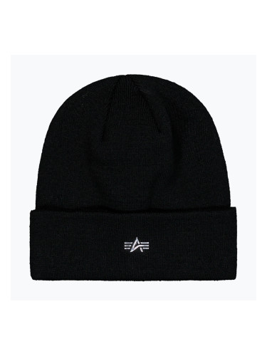Зимна шапка Alpha Industries Metal Logo Beanie black