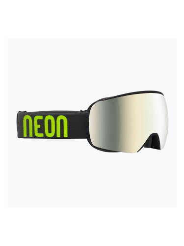 Скиорска маска Neon Beam black/yellow/mirror bronze