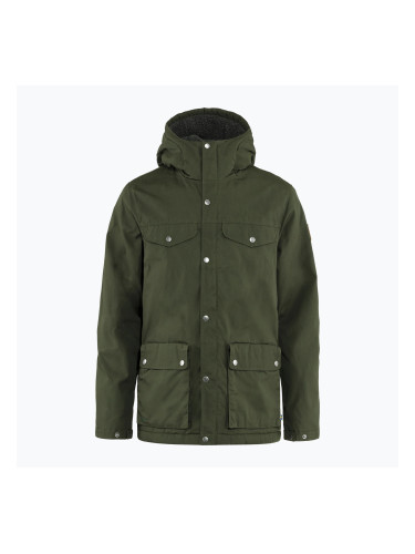 Мъжко яке за вятър Fjällräven Greenland Winter deep forest