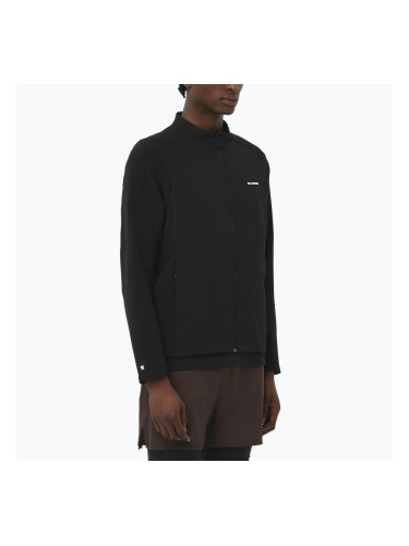 Мъжки суитшърт за бягане Salomon Mountain Flex Hybrid deep black