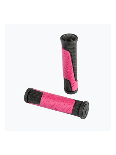 ACCENT Comet 2D ръкохватки за кормило черно-розови 610-06-1283_ACC