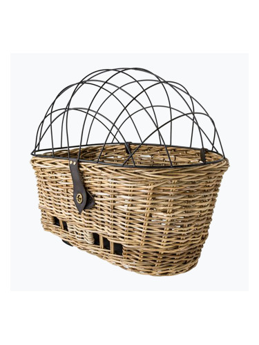 FastRider Jale ратан куче заден велосипед кошница Klickfix 57 l naturel