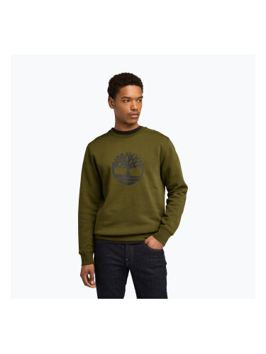 Мъжки суитшърт Timberland Tree Logo Crew Neck dark olive