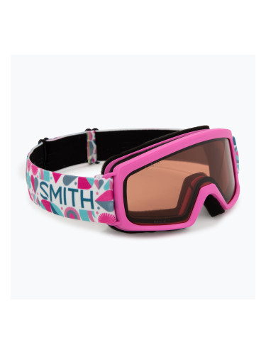 Детски скиорски очила Smith Rascal Jr Vivid Pink Hearts/RC36