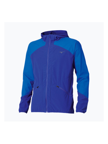 Мъжко яке за бягане Mizuno Active Alpha Hodded sodalite blue