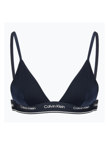 Горна част на бански костюм Calvin Klein Triangle-RP тъмен сапфир