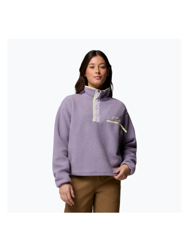 Дамски поларен суичър Columbia Helvetia II Cropped Half Snap Fleece shale purple/lavender haze/citron haz