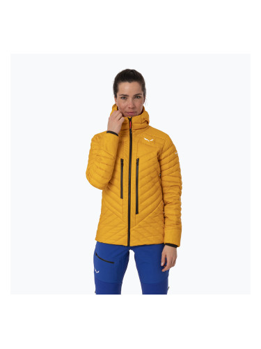 Дамско пухено яке Salewa Ortles Hyb Rds Dwn gold