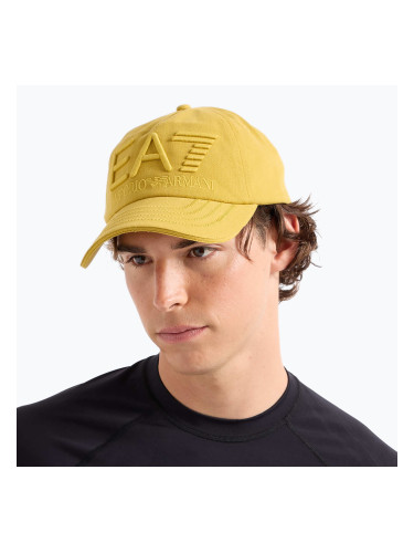 EA7 Emporio Armani Лого на влака Серия бродирани антични мъх бейзболна шапка