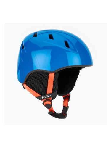 Детска скиорска каска Briko Makalu Jr shiny lochmara blue/pomegranate red