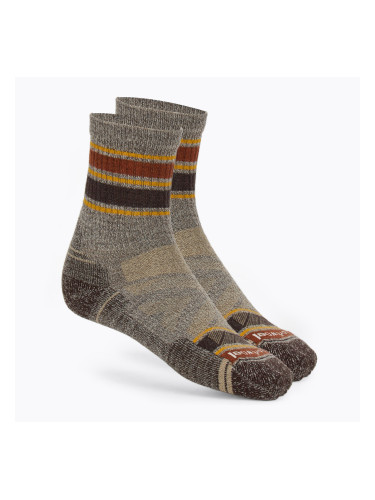 Мъжки чорапи Smartwool Performance Hike Light Cushion Striped Mid Crew taupe/natural marl