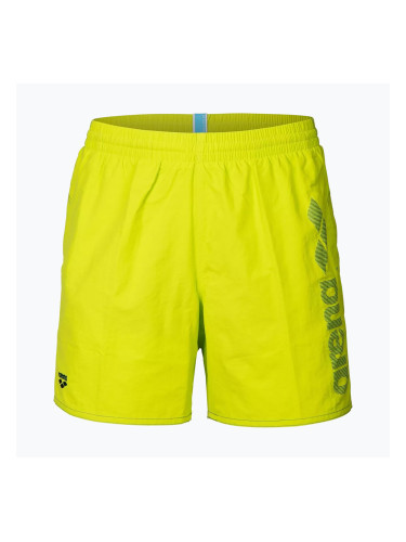 Мъжки бански шорти arena Fundamentals Arena Logo Boxer R artic lime/mangrove