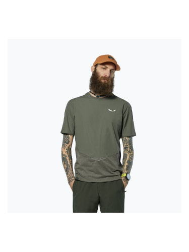 Мъжка тениска Salewa Pedroc Dry Wind faded green