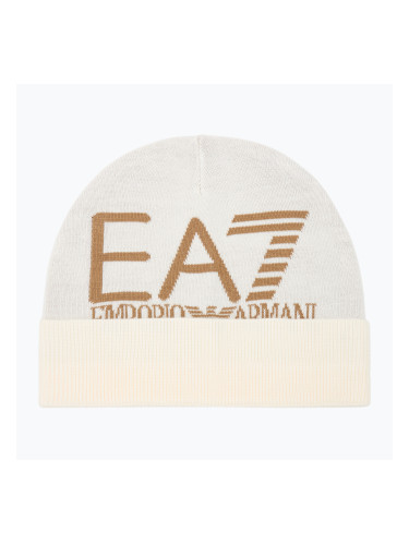 Зимна шапка EA7 Emporio Armani Mountain Visibility Beanie vanilla ice / tigers eye