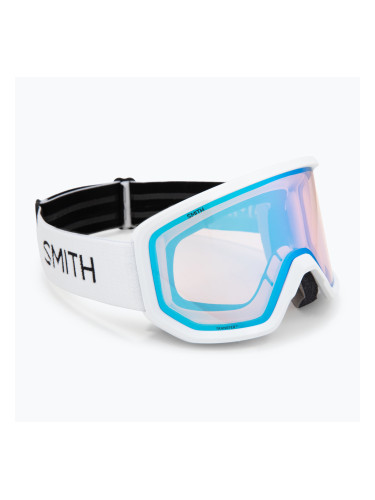 Скиорски очила Smith Transfer white/blue sensor mirror