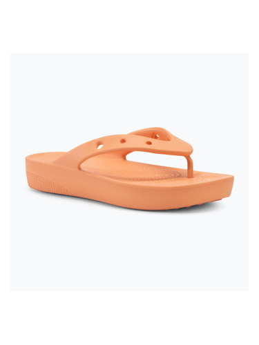 Дамски джапанки Crocs Classic Platform papaya
