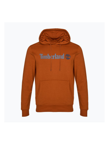Мъжки суитшърт Timberland Linear Logo Hoodie umber