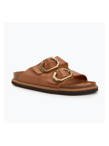 Дамски чехли с джапанки Genuins Galia Leather Dress camel