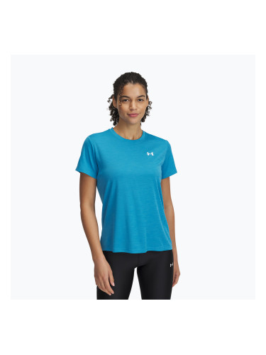 Under Armour Tech Textured ефирно синьо/бяло, дамска тениска за тренировки
