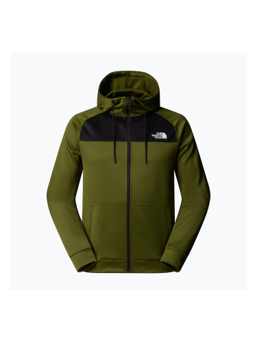 Мъжки суитшърт The North Face Reaxion Fleece Full Zip Hoodie woodland green/black