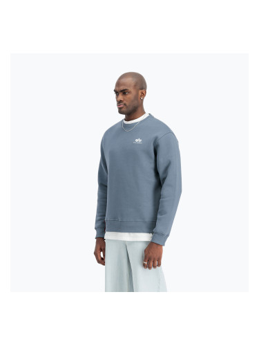 Alpha Industries Basic Small Logo деним синьо суитшърт за мъже