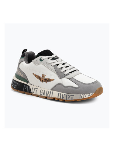 Мъжки обувки Aeronautica Militare 252SC0276UCT03380 miulticolor white/grey/green