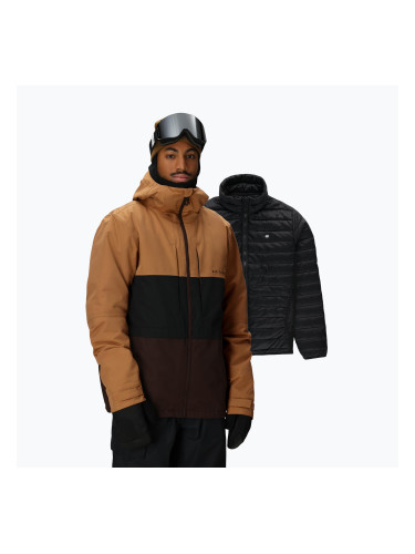 Мъжко яке за сноуборд 686 Smarty 3IN1 Form caramel colour block