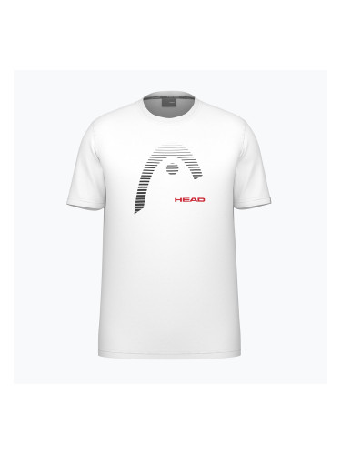 Мъжка тениска за тенис HEAD Carl white