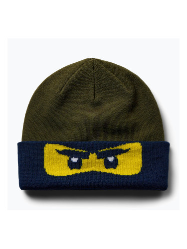 Детска зимна шапка LEGO Lwantony 710 dark khaki