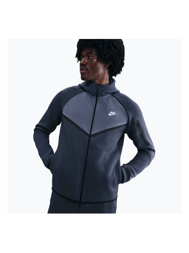Мъжки суитшърт Nike Tech Windrunner Full-Zip thunder blue/metallic silver