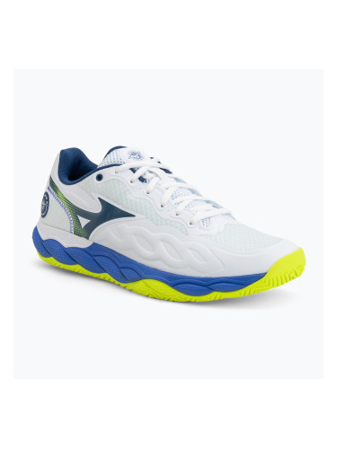 Мъжки тенис обувки Mizuno Wave Enforce Court AC white/dazzling blue/lightning