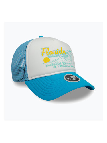 New Era Пяна Trucker бейзболна шапка пастелно синьо