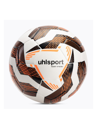 Uhlsport Resist Synergy футбол бяло/черно/оранжево размер 5